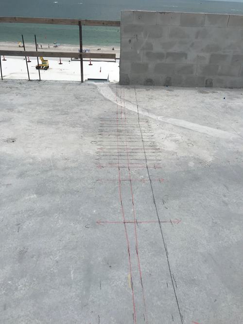 Scanning Elevated Concrete Slab With GPR